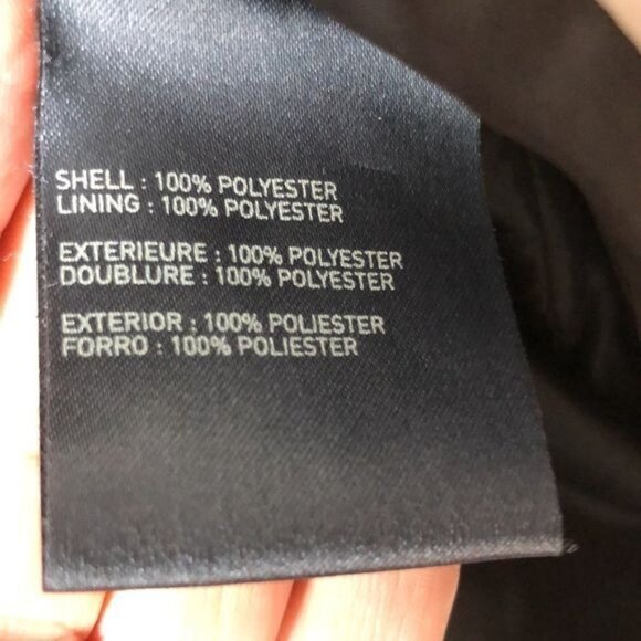 Liz Claiborne jacket all weather black and tan belted zip & button size small - Picture 10 of 12